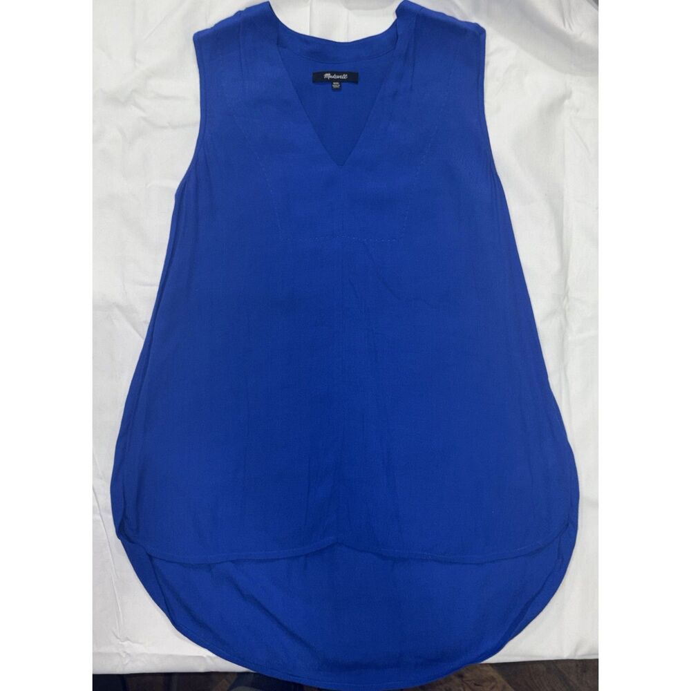 Madewell Bright Blue Sleeveless blouse